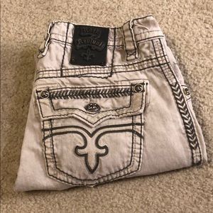 Rock revival grey jeans